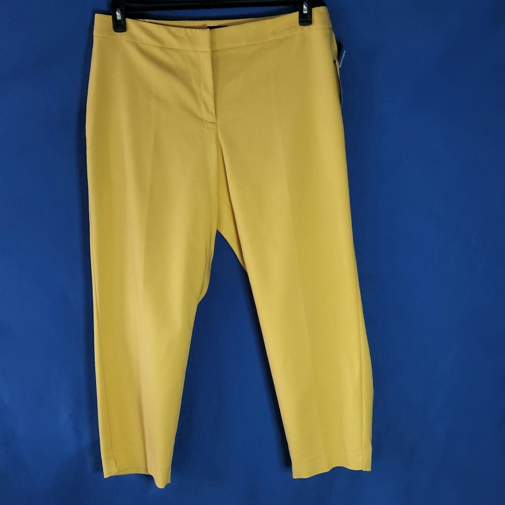 JM Studio Straight Leg Dress Pant Soft Elegant Sweet Butter Color Stretch Fabric